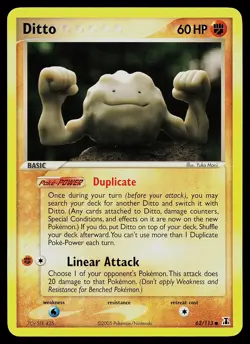 Pokemon Card - Ditto (Geodude) Delta Species 62/113 Common - Image 1