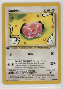 Snubbull 1st Ed. Pokemon Neo Revelation #55 2001 - Image 1