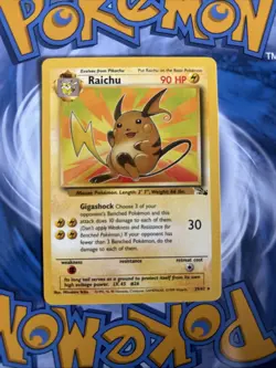 Raichu 29/62 Fossil Regular Rare Pokemon WOTC Vintage Excellent Condition - Image 2