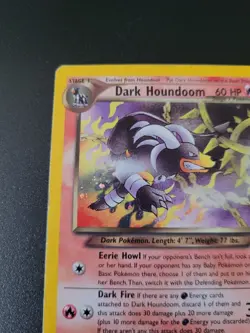 Pokemon Neo Destiny Dark Houndoom Rare Holo 7/105 Unlimited MP Condition - Image 2