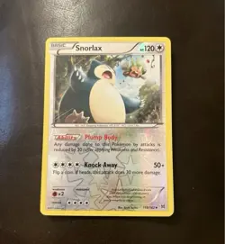 2015 Pokemon SNORLAX Breakthrough Set REVERSE HOLO Foil XY 118/162 LP-NM - Image 1