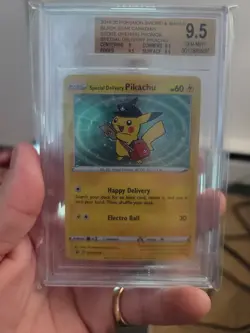 2020 pokemon black star promo special delivery pikachu-BGS 9.5 PSA 10 ALL DAY - Image 1