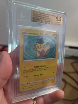 2020 pokemon black star promo special delivery pikachu-BGS 9.5 PSA 10 ALL DAY - Image 2