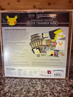Pokemon Center Celebrations Elite Trainer Box ETB SEALED (Corner Rip) + Case NR - Image 2