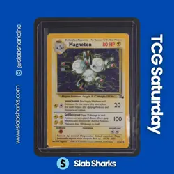1999 POKEMON FOSSIL #11/62 MAGNETON HOLO RARE - Image 1