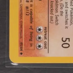 1999 POKEMON JUNGLE #45/64 RHYDON - Image 4
