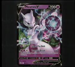 Mewtwo V 030/078 Pokemon GO Holo Ultra Rare PGO - Image 1