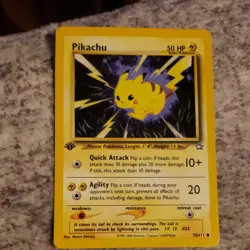 Pokemon Pikachu 70/111 Neo Genesis 1st Edition Common 50 HP Basic English - Image 1
