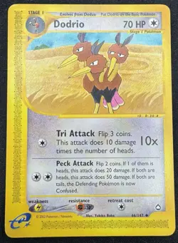 Pokemon Card - Dodrio Aquapolis 46/147 Non Holo LP - Image 1