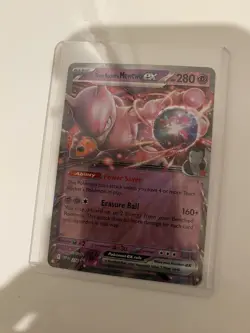 Pokemon Team Rocket's Mewtwo ex 216 Card w/ Sleeve and Top Loader - Image 1