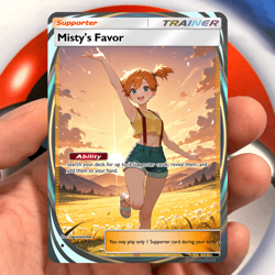 Misty's Favor Trainer Support Full Art Custom Pokemon Tcg - Image 1