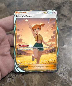 Misty's Favor Trainer Support Full Art Custom Pokemon Tcg - Image 2