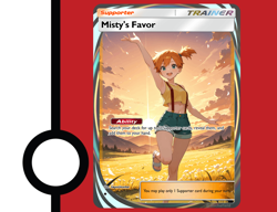 Misty's Favor Trainer Support Full Art Custom Pokemon Tcg - Image 3
