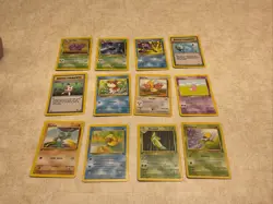 Lots Of 12 Italian Pokemon Cards Base Set First Edition, Jungle, Fossil ￼ - Image 1