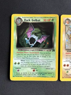 Pokemon TCG Dark Golbat Holo Card 7/82, Dark Dugtrio 6/82 Rocket NM/LP - Image 2