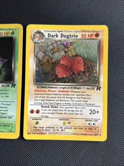 Pokemon TCG Dark Golbat Holo Card 7/82, Dark Dugtrio 6/82 Rocket NM/LP - Image 3
