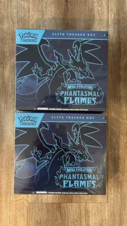 2x Pokemon TCG Mega Evolution Phantasmal Flames Elite Trainer Box ETB - Sealed - Image 1