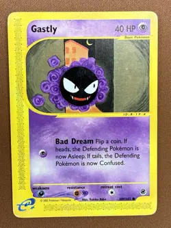Pokemon Gastly e-reader Expedition Base Set 109/165 2002 - Image 1