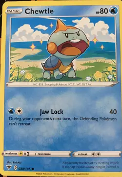 Pokemon Card 038/185 CHEWTLE - VIVID VOLTAGE - COMMON - NM - Image 1