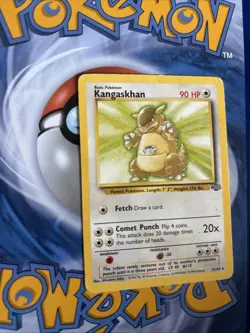 Kangaskhan 21/64 Jungle Regular Rare Pokemon WOTC Vintage MP crease - Image 4
