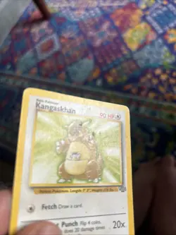 Kangaskhan 21/64 Jungle Regular Rare Pokemon WOTC Vintage MP crease - Image 5