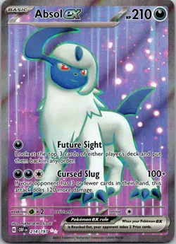 Pokemon TCG SV03: Obsidian Flames Absol ex Ultra Rare 214/197 NM - Image 1