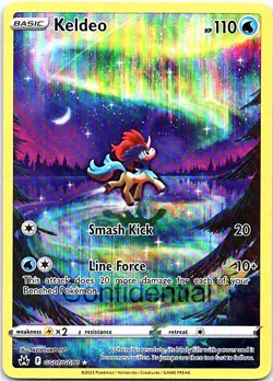 Pokemon TCG Crown Zenith: Galarian Gallery Keldeo Ultra Rare GG07/GG70 NM - Image 1