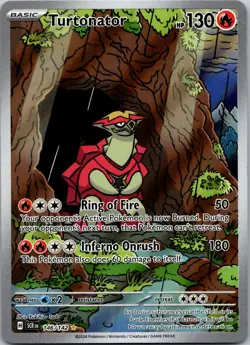 Pokemon TCG SV07: Stellar Crown Turtonator Illustration Rare 146/142 NM - Image 1