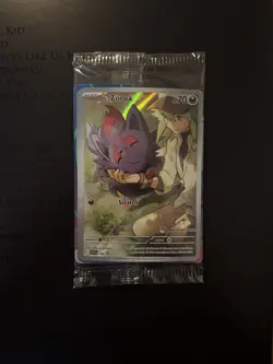 Pokemon TCG N's Zorua 189 Black Star Pokemon Center Stamped Promo Card SEALED - Image 1
