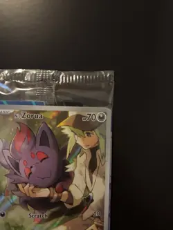 Pokemon TCG N's Zorua 189 Black Star Pokemon Center Stamped Promo Card SEALED - Image 2