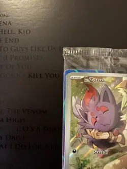 Pokemon TCG N's Zorua 189 Black Star Pokemon Center Stamped Promo Card SEALED - Image 3