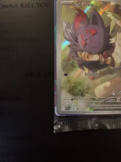 Pokemon TCG N's Zorua 189 Black Star Pokemon Center Stamped Promo Card SEALED - Image 4