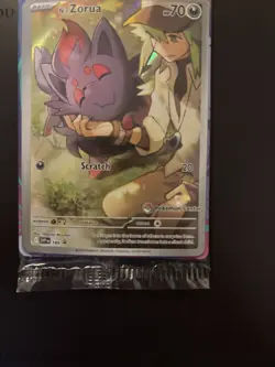 Pokemon TCG N's Zorua 189 Black Star Pokemon Center Stamped Promo Card SEALED - Image 5