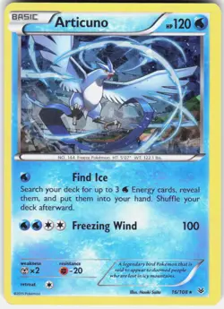 Pokemon TCG Articuno - 16/108 (XY Roaring Skies) PR-016/108 Cracked Ice -Holo - Image 1