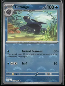 Tirtouga #22/86 2025 Scarlet & Violet Black Bolt Holo Poke Ball Pattern - Image 1