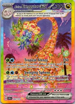 Pokemon TCG Surging Sparks Alolan Exeggutor ex Special Illustration Rare 242/191 - Image 1