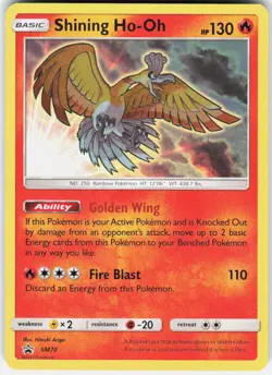 Pokemon TCG Shining Ho-Oh SMP-SM70 Promo-Holofoil - Image 1