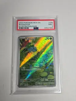 2023 Pokemon Bulbasaur #166/165 Illustration Rare *MEW 151* PSA 9 - Image 1