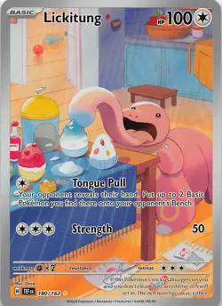 Pokemon TCG SV05: Temporal Forces Lickitung Illustration Rare 180/162 NM - Image 1