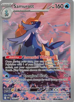 Pokemon TCG SV: White Flare Samurott Illustration Rare 107/086 NM - Image 1