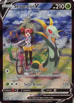 Pokemon TCG Silver Tempest Trainer Gallery Serperior V Ultra Rare TG13/TG30 - Image 1