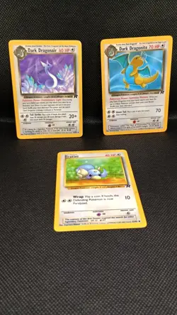 Pokemon TCG - Dark Dragonite, Daronair & Dratini Card Lot (MP) - Image 1