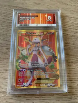 Mewtwo EX 164/162 Breakthrough Full Art Secret Rare Pokemon Card - Ace Graded 8 - Image 1