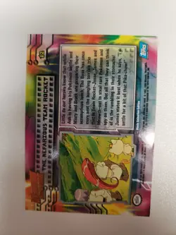 Topps Pokemon The Nefarious Team Rocket #12 Blue Logo Mewtwo Strikes Back LP - Image 2