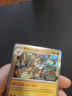 Pokemon TCG Barbaracle MEP 065 Perfect Order Pre-Release Stamped Promo LP (2) - Image 3