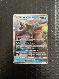 Pokemon TCG 2019 Sun & Moon Unbroken Bonds Blastoise GX 35/214 - Image 1