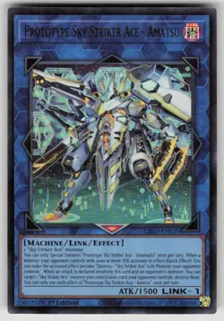 YuGiOh TCG- Prototype Sky Striker Ace - Amatsu Ultra Rare- L26D-ENS35 NM - Image 1