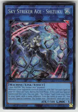 YuGiOh TCG- Sky Striker Ace - Shizuku Secret Rare- L26D-ENS26 NM - Image 1