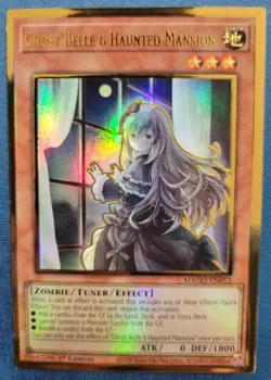 Yugioh Ghost Belle & Haunted Mansion (Alternate Art) MAGO-EN012 1st Edition LP - Image 1