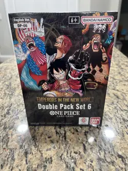One Piece TCG English OP-09 Emperors in the New World Double Pack Display SEALED - Image 1